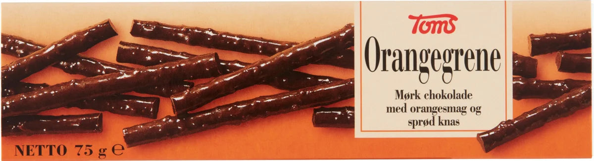 Toms - Orangegrene - chocolate with orange taste