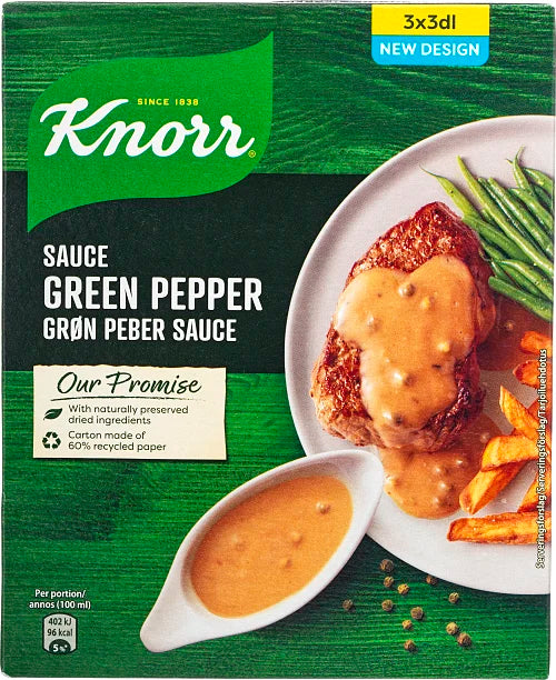 Knorr Grøn Peber Sauce 3pk