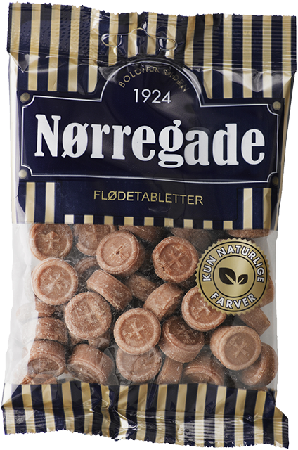 Nørregade - Flødetabletter - an old Danish caramel candy