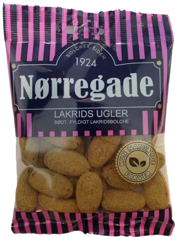 Lakrids Ugler - sweet liquorice with powder 100g