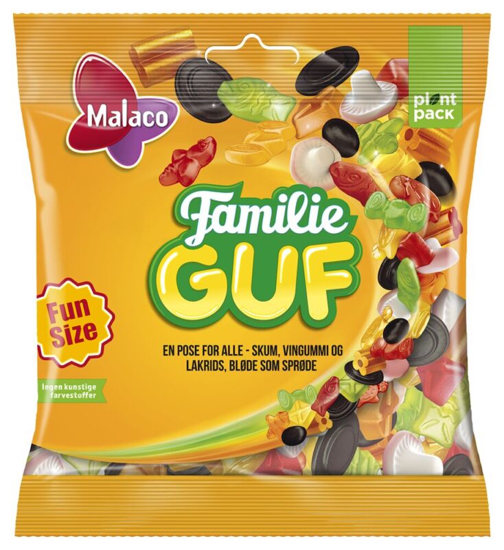 Malaco - Familie Guf 120g - winegum / liquorice / foam mix