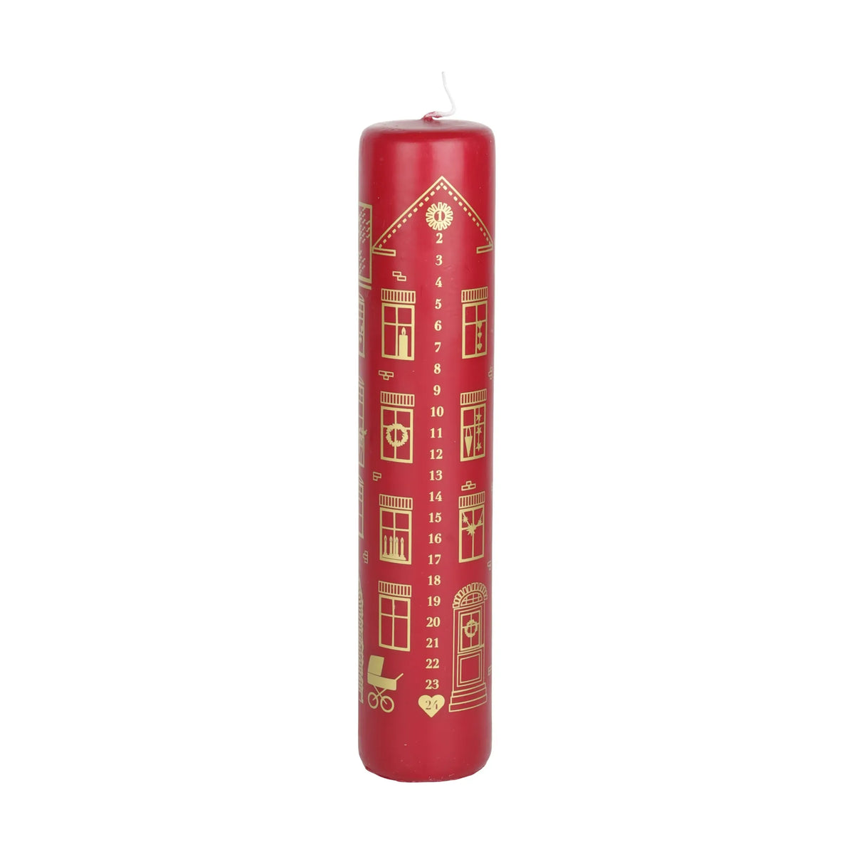 Christmas - Casa Christmas kalenderlys - Christmas candle 1-24 - 25 cm