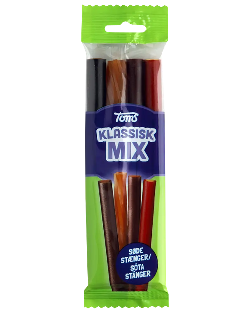 Toms - Blandede Stænger Klassisk Mix - classic liquorice mix Best before date 22nd January 2026