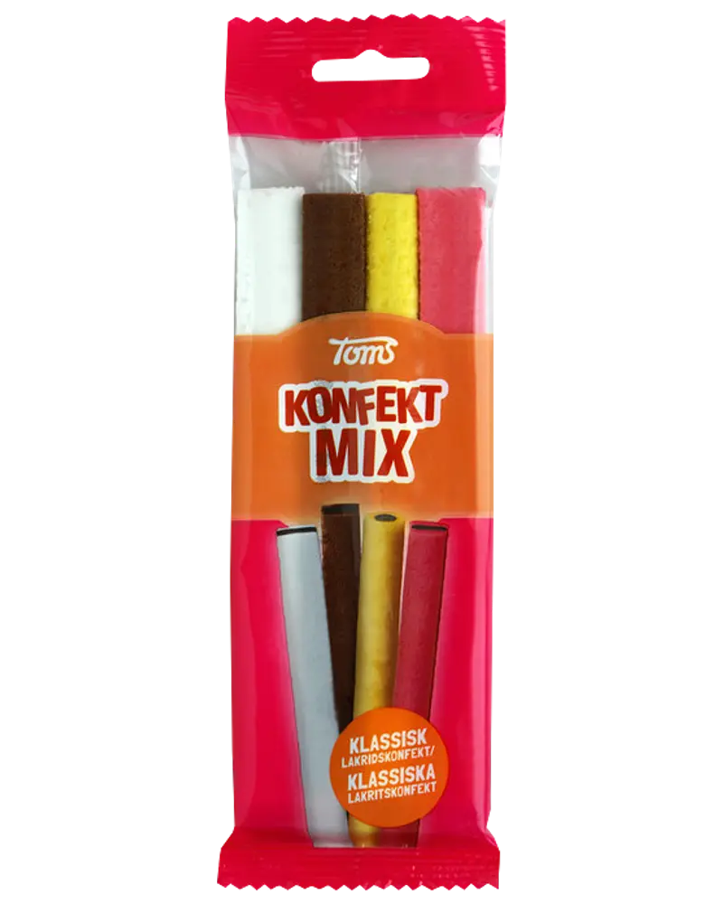 Toms - Blandede Stænger Konfekt Mix - classic liquorice mix