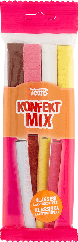 Toms - Blandede Stænger Konfekt Mix - classic liquorice mix