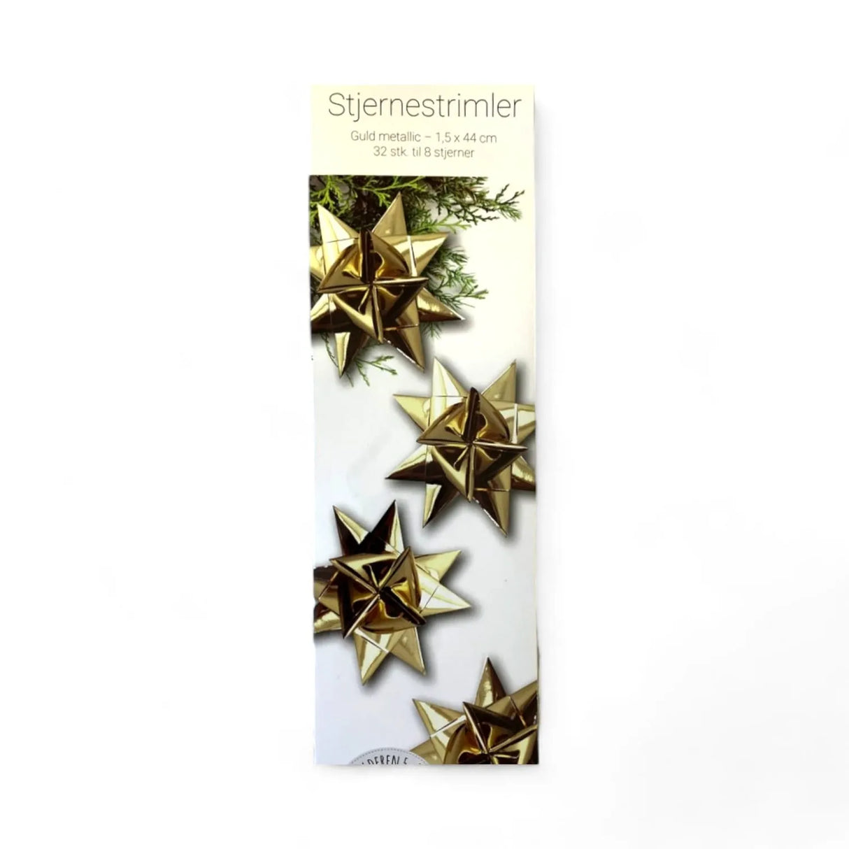Christmas - Flet selv Stjernestrimler - guld metallic