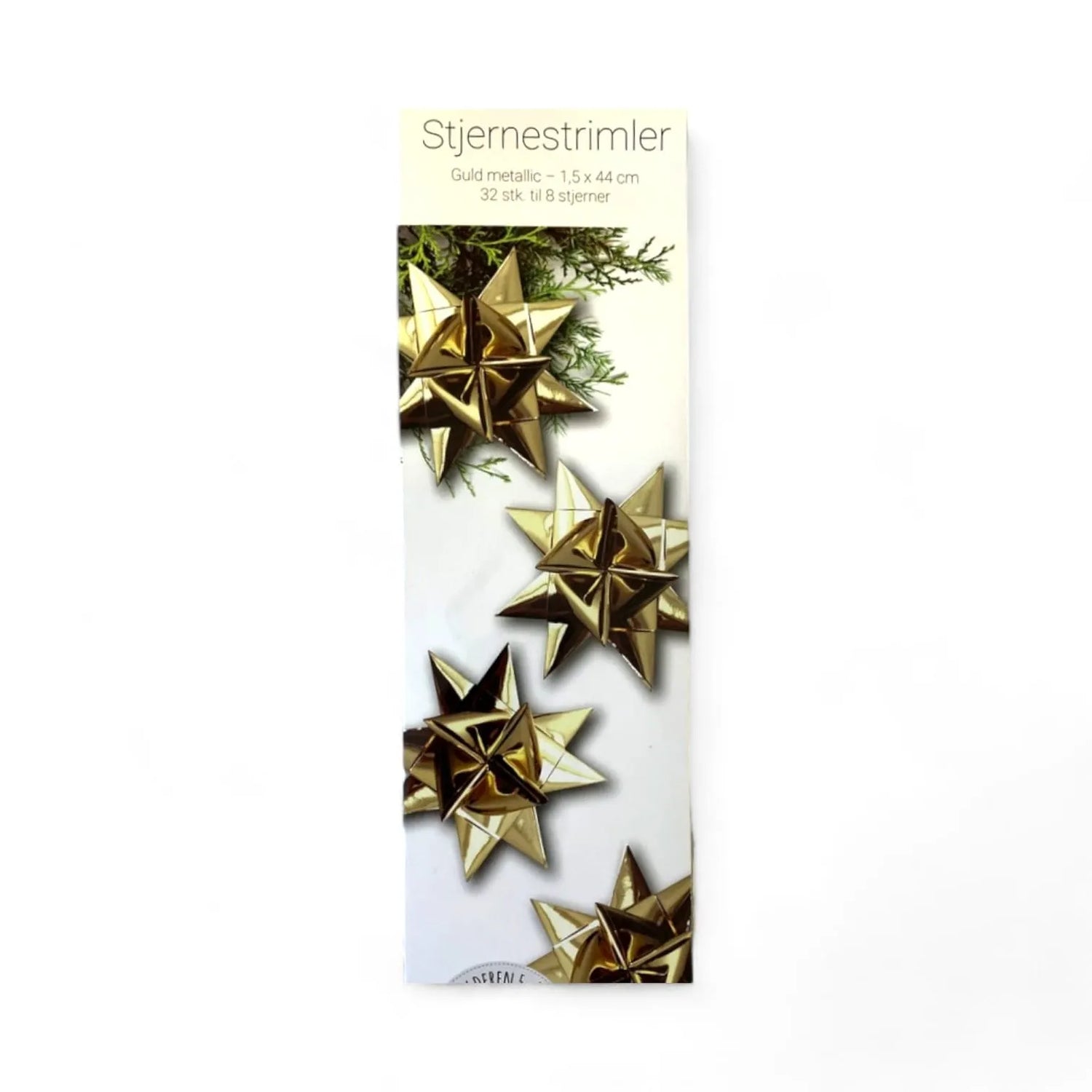 Christmas - Flet selv Stjernestrimler - guld metallic