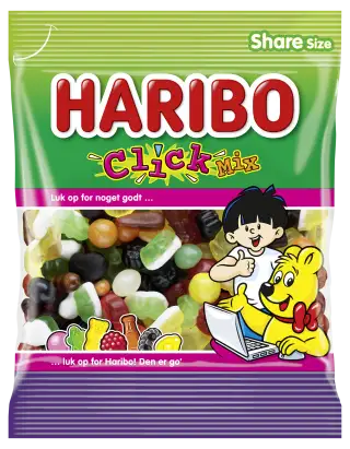Haribo Click Mix - winegum / liquorice mix