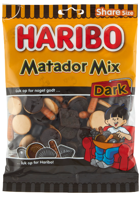 Haribo Matador Mix Dark Big Bag - liquorice Best before date December 2025