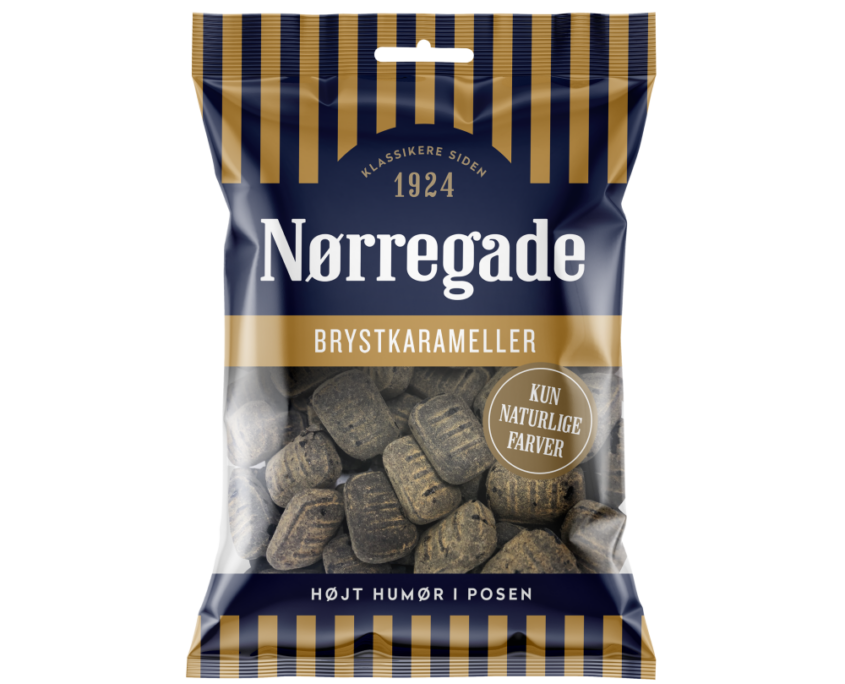 Nørregade - Brystkarameller - sweet liquorice with powder