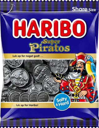 Haribo Super Piratos - salty liquorice no. 1 in Denmark
