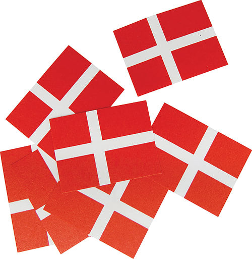 Celebration - Danske strøflag 100 stk. - small Danish flags of paper