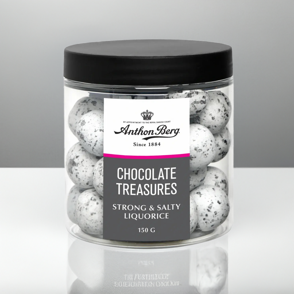 Anthon Berg - Chocolate Treasures - strong & salty liquorice Best before date 22nd December 2025