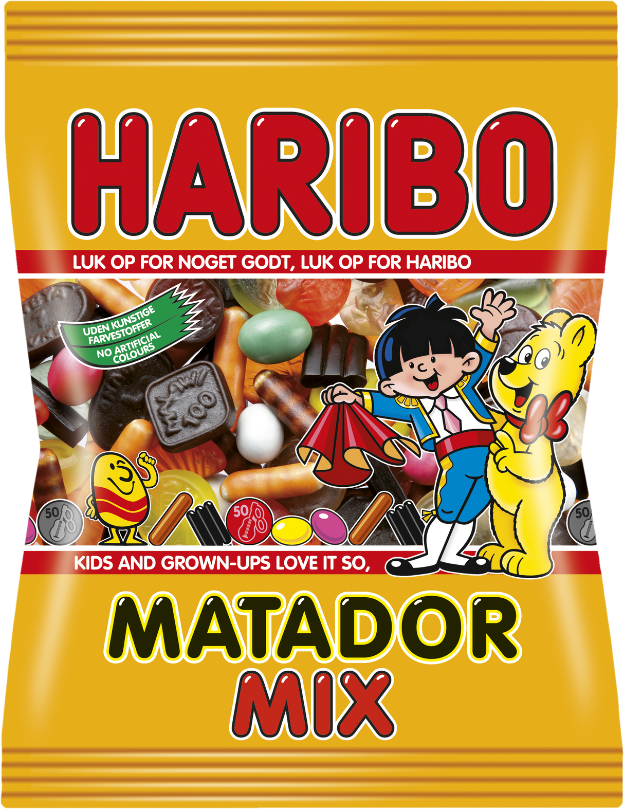 Haribo Matador Mix - winegum / liquorice mix no. 1 in Denmark
