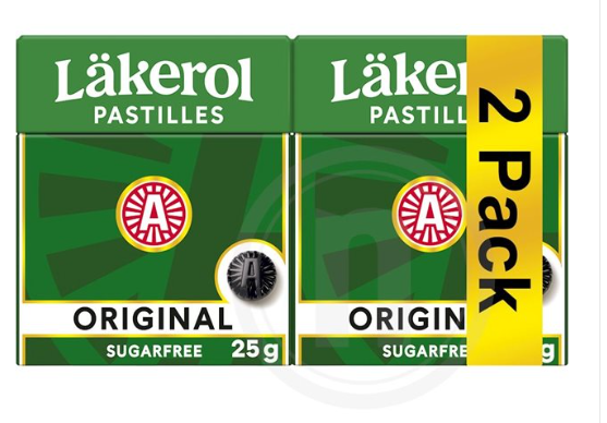 Läkerol - Original 2pk sukkerfri - Läkerol Pastilles - licorice