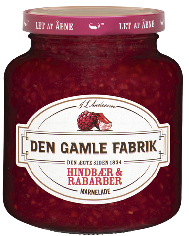 Den Gamle Fabrik Hindbær/Rabarber Marmelade - raspberry / rhubarb