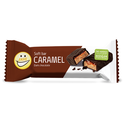 Easis Soft bar Karamel mørk - protein bar sugarfree