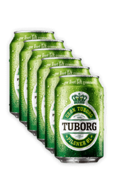 Grøn Tuborg 6 pk - beer
