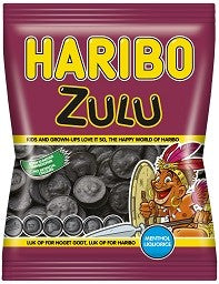 Haribo Zulu - liquorice with menthol (de er udgået fra Haribo, så vi har kun få på lager)
