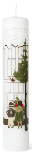 Christmas - Holmegaard Kalenderlys 2022 - Jette Frölich - Christmas candle 1-24  - 25x5 cm.