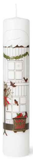 Christmas - Holmegaard Kalenderlys 2022 - Jette Frölich - Christmas candle 1-24  - 25x5 cm.