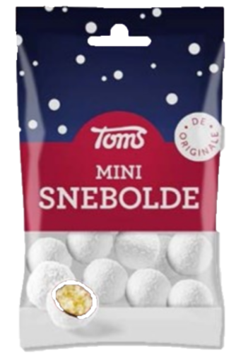 Mini Snebolde - marzipan/chocolate - Best before date 31st may 2024
