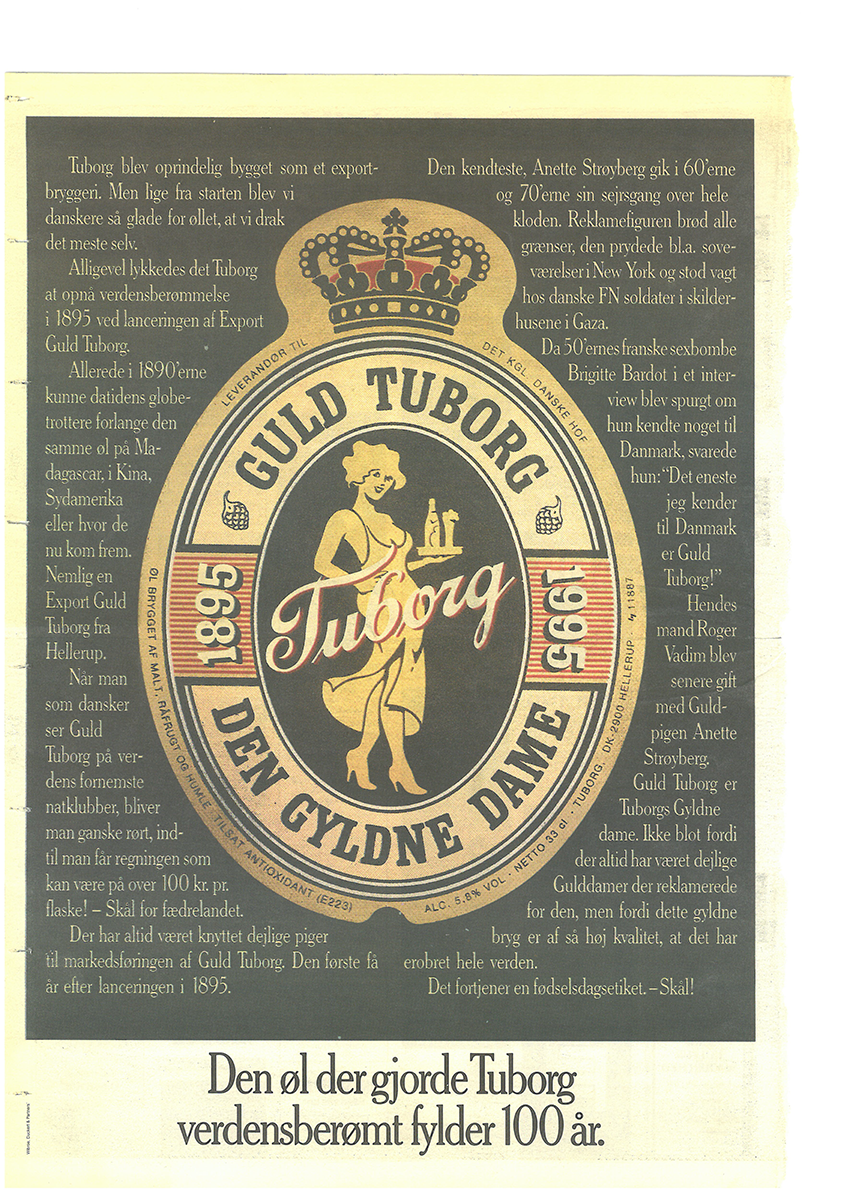 Guld Tuborg 6 pk - Den Gyldne Dame - beer