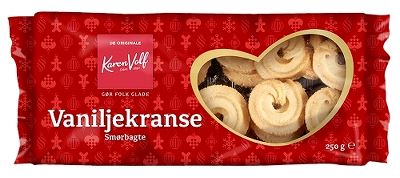 Vaniljekranse Smørbagte - Danish cookies - Best before date 2nd June 2024