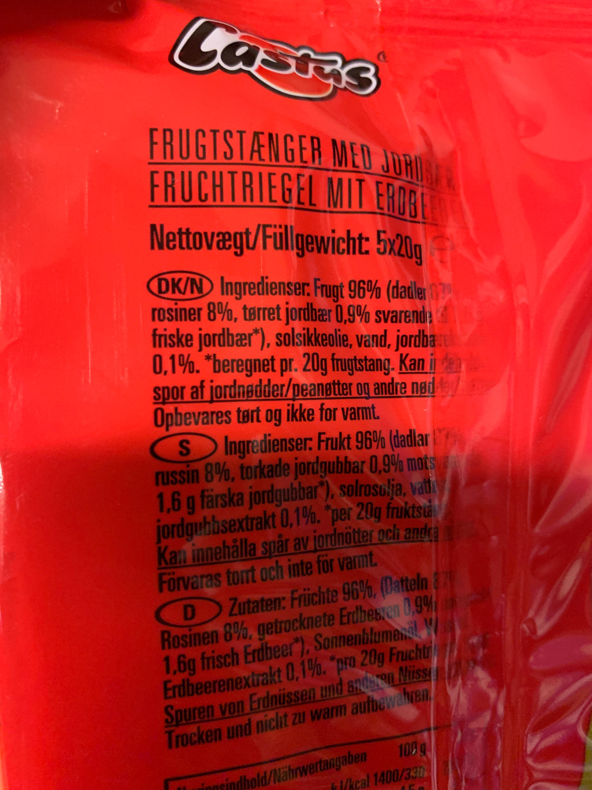 Castus - Frugtstænger Jordbær - strawberry