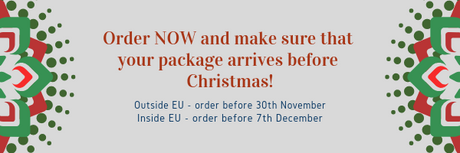 Do you want your order before Christmas? Order NOW!