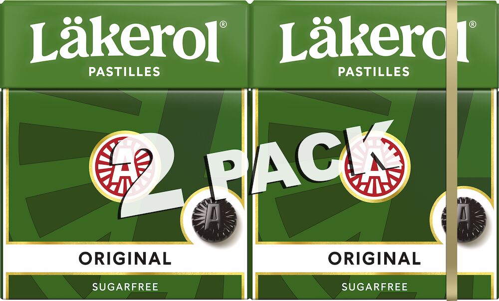 Läkerol - Original 2pk sukkerfri - Läkerol Pastilles - licorice