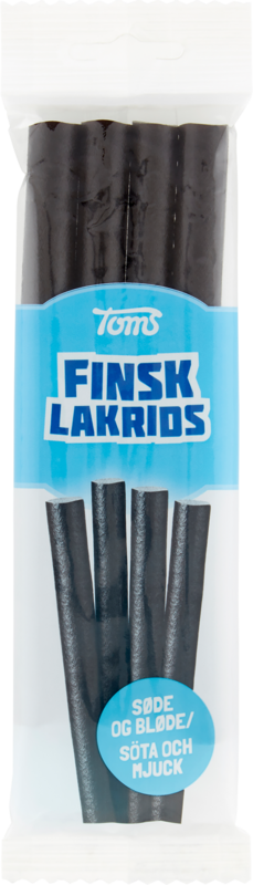 Toms - Stænger Finsk Lakrids - sweet and soft liquorice