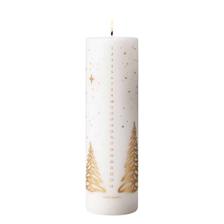 Christmas - Georg Jensen Kalenderlys 2023 - Christmas candle 1-24  - 20 cm