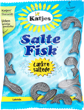 Katjes Salte Fisk 80g - Licorice
