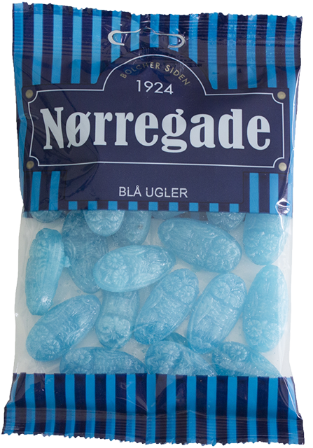 Nørregade - Blå Ugler - menthol / liquorice