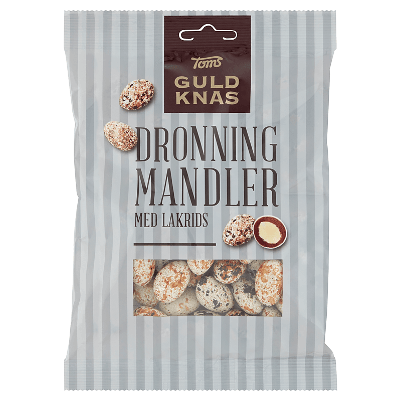 Toms - Dronning Mandler Lakrids - almonds, liquorice