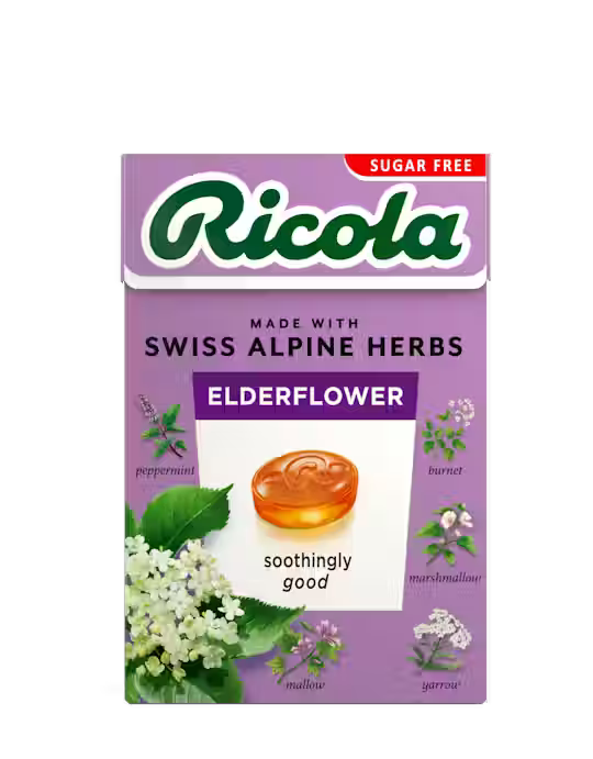 Ricola  - Pastiller m. hyldeblomstsmag sukkerfri