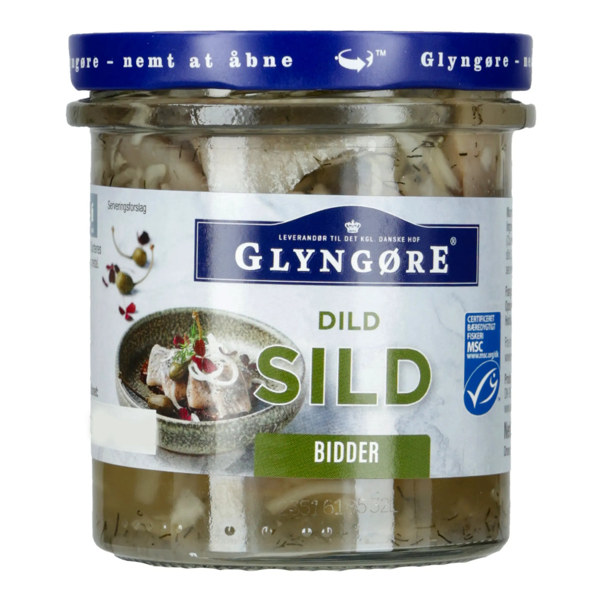 Glyngøre - Dildsild i bidder 350 gram