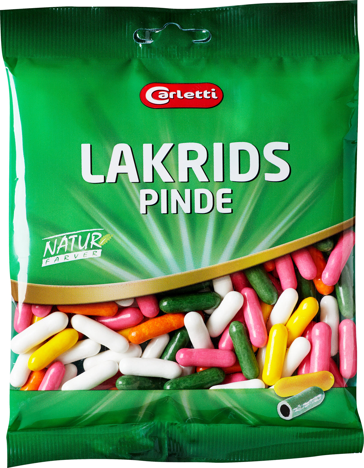 Carletti - Lakridspinde 160g. - liquorce dragée