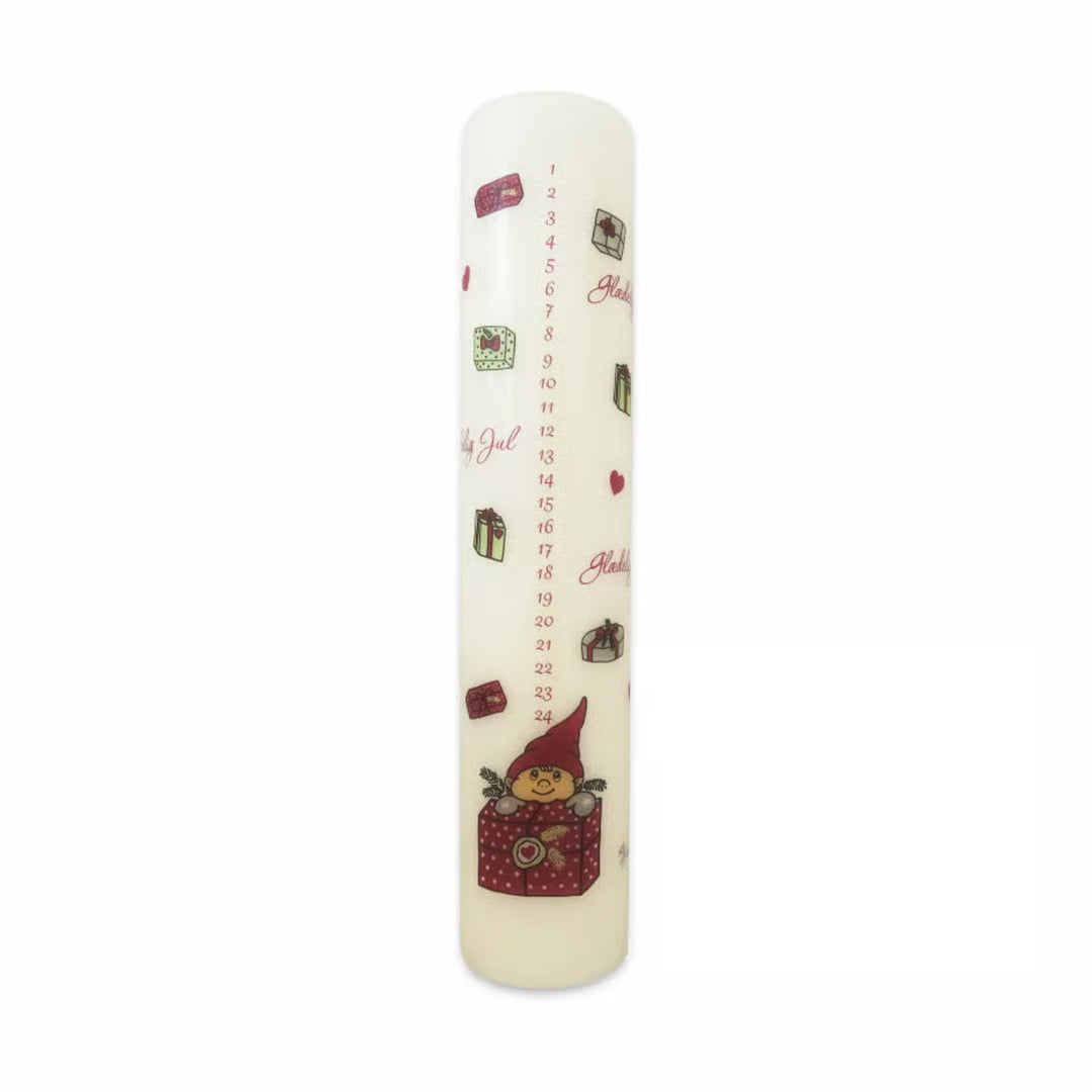 Christmas - Klarborg Theodor kalenderlys - Christmas candle 1-24 - 25 cm