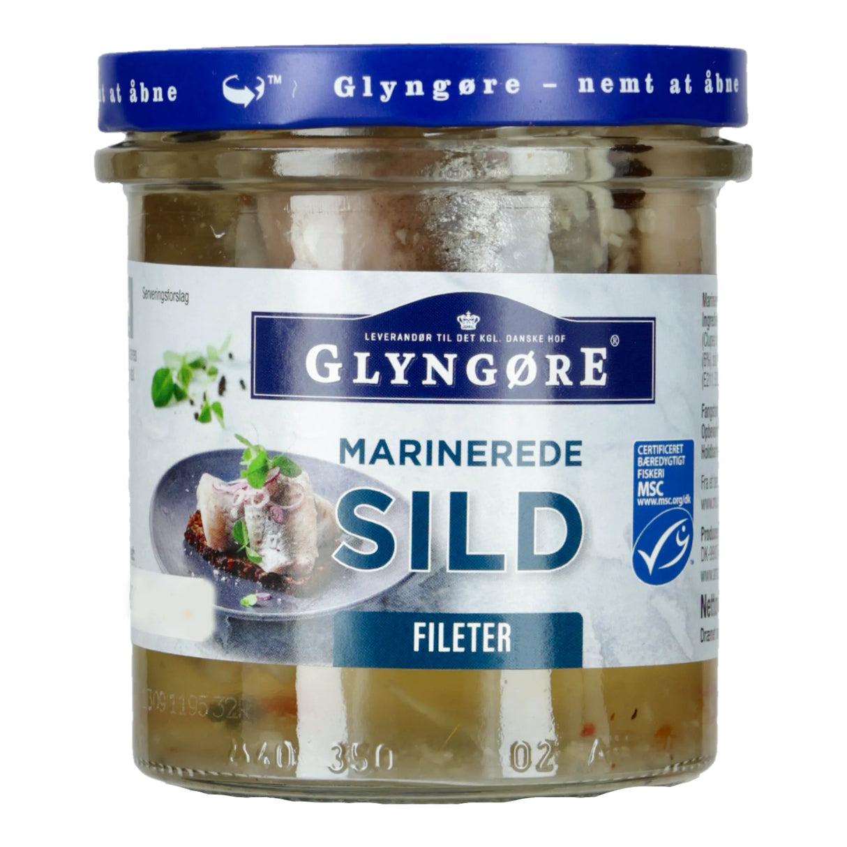 Glyngøre - Marinerede sild i fileter 350 gram