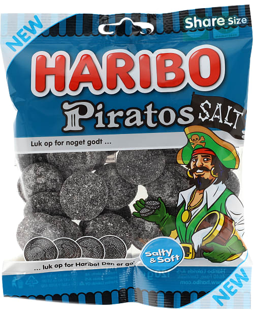 Haribo Piratos Salt - salty liquorice