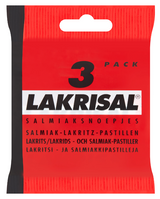 Cloetta - Lakrisal - lakrids og salmiak 3 pk - salmiac liqurice pastil