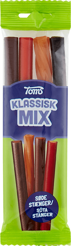 Toms - Blandede Stænger Klassisk Mix - classic liquorice mix