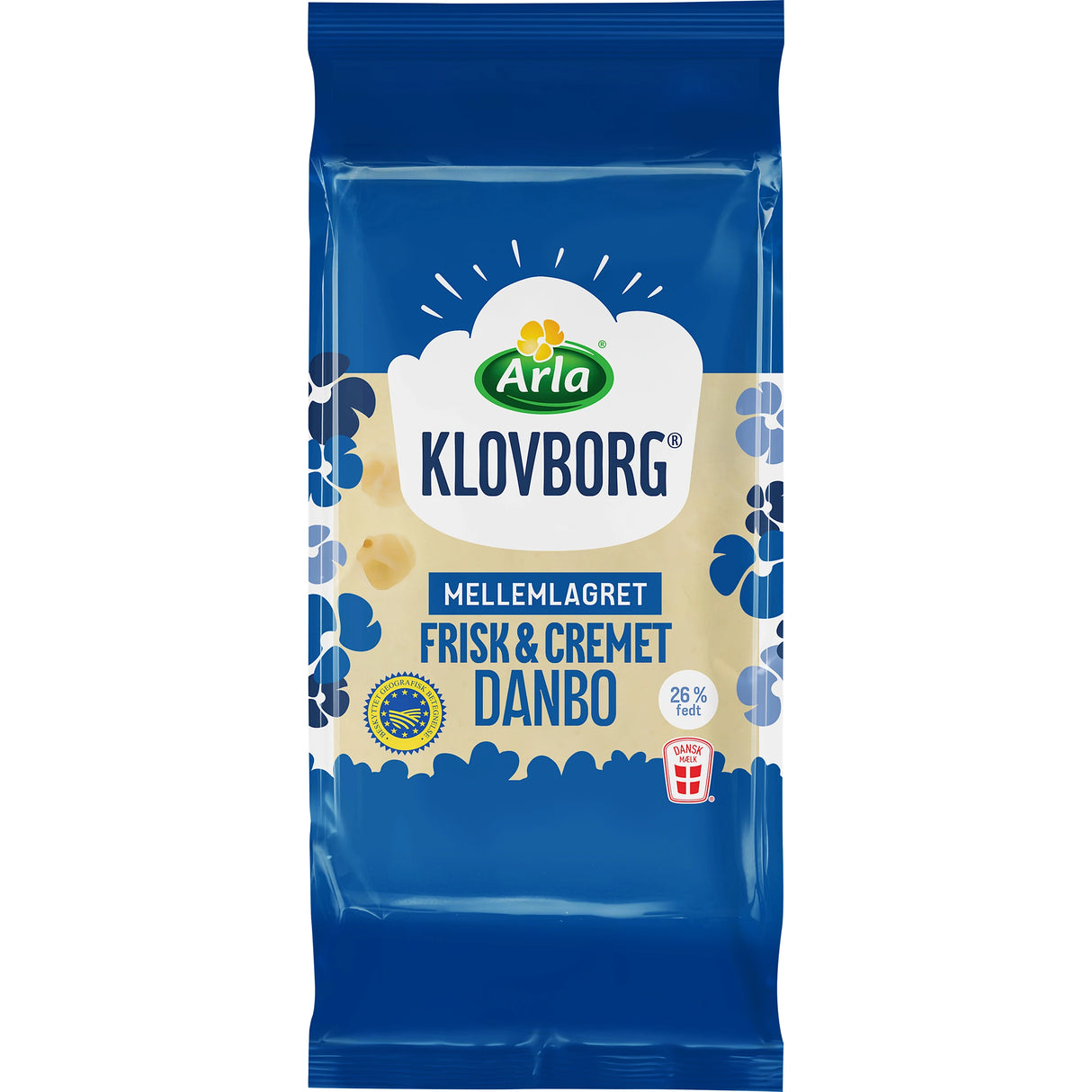 Arla - Klovborg Danbo skæreost mellemlagret 45+