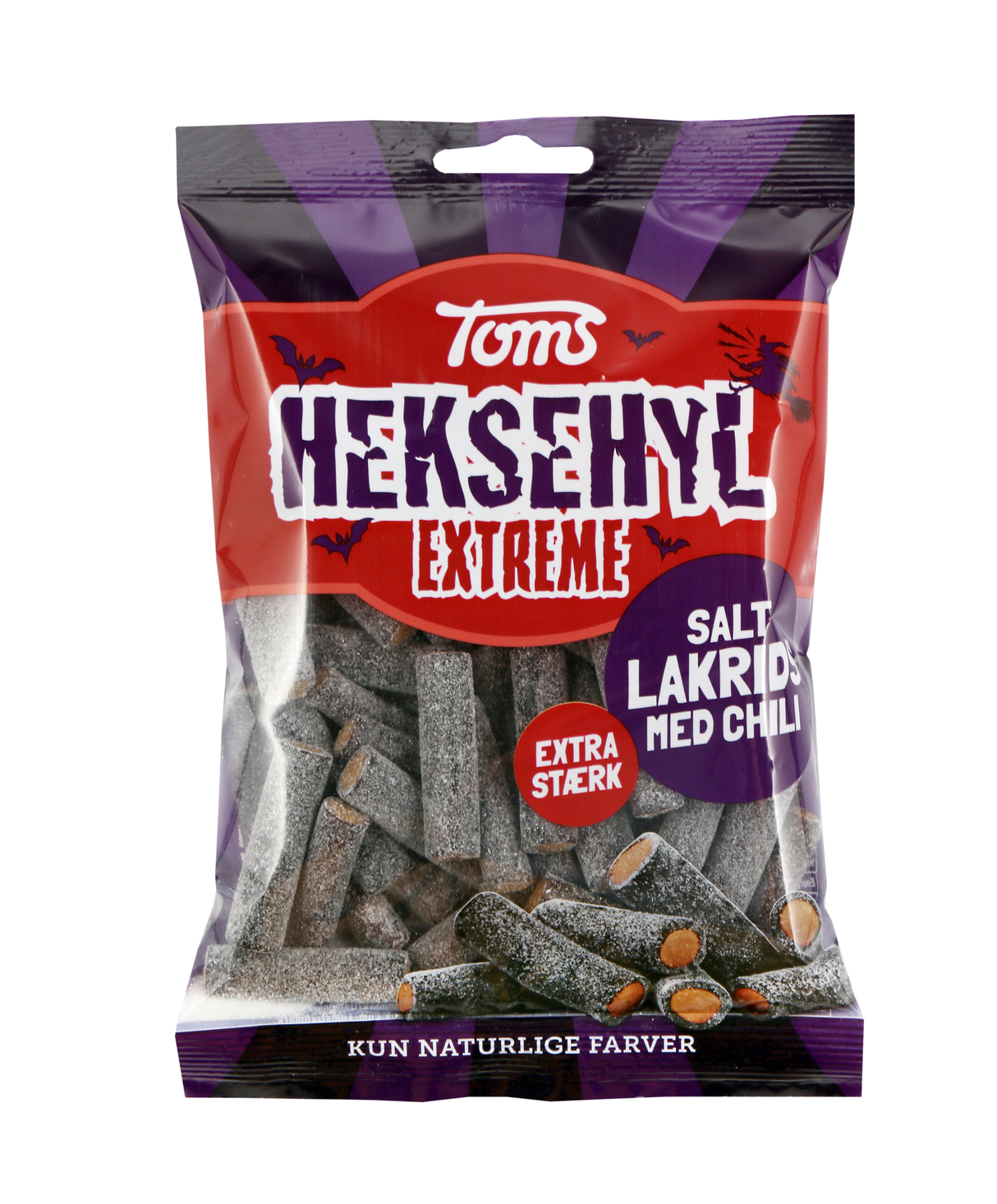 Toms - Pingvin Heksehyl Extreme - Salty liquorice with chili