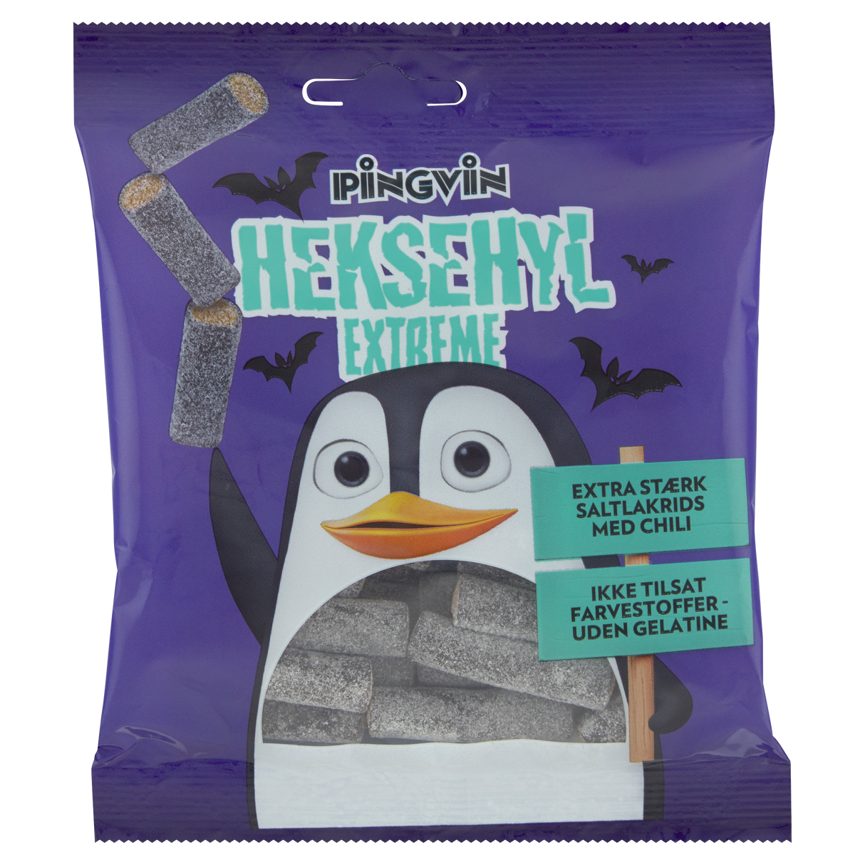 Toms - Pingvin Heksehyl Extreme - Salty liquorice with chili