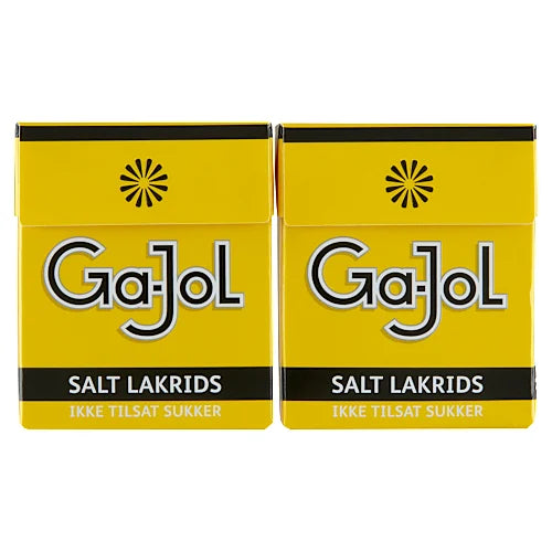 Ga-Jol Salt Lakrids Gul 2pk - salty licorice