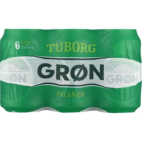 Grøn Tuborg 6 pk - beer
