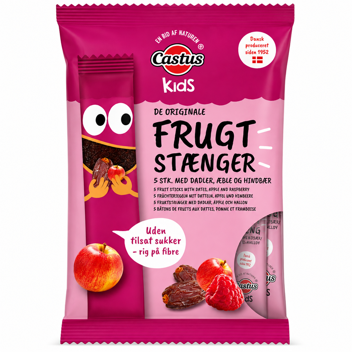 Castus - Frugtstænger Æble / Hindbær - apple / raspberry